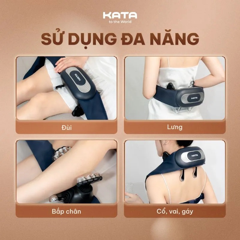 Ngoài vùng cổ vai gáy, KATA MS8 còn có thể sử dụng cho lưng, eo, tay hoặc chân