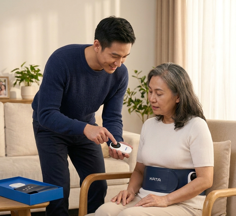 Máy massage lưng KATA W04 – Hỗ trợ thư giãn cột sống và vùng thắt lưng