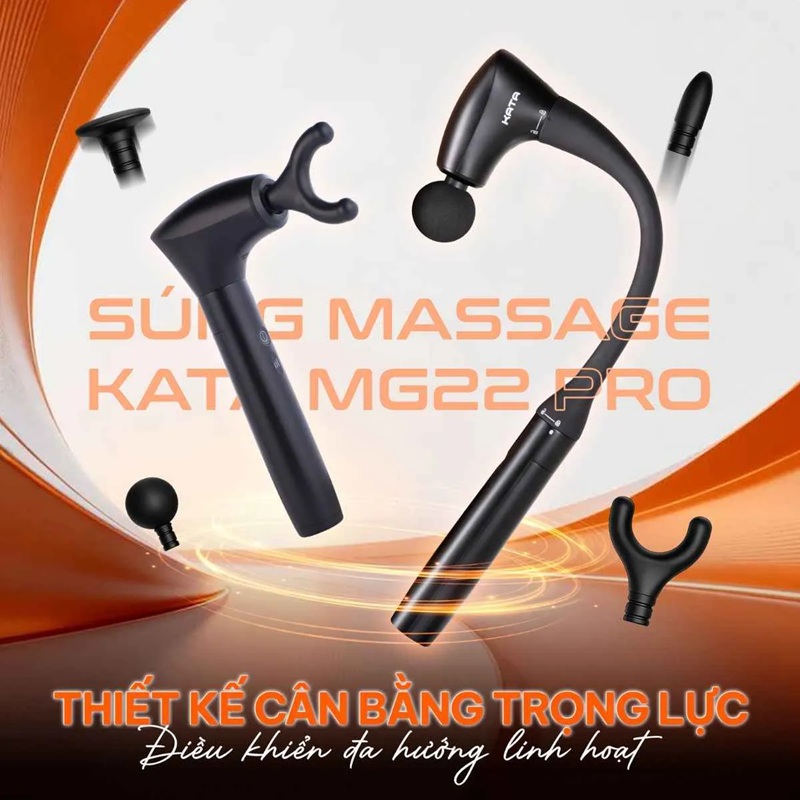 Súng massage KATA MG22 Pro thiết kế cân bằng không trọng lực