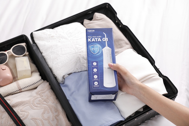 Máy tăm nước KATA G1: Chăm sóc răng miệng tiện lợi khi di chuyển