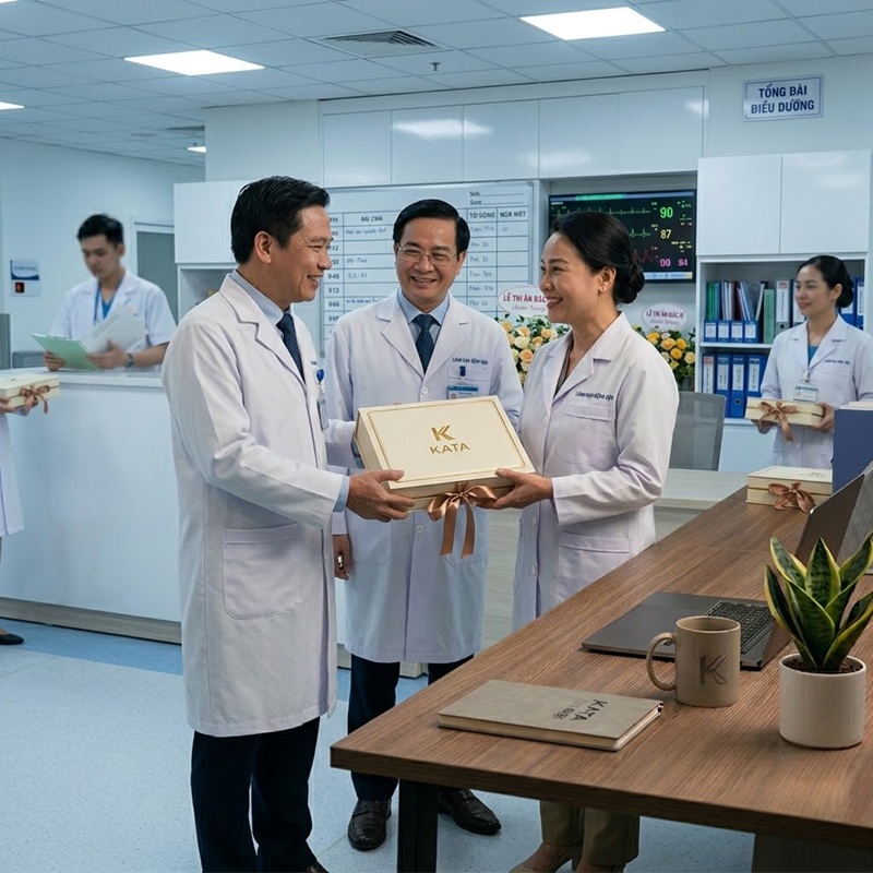 Qùa tặng ý nghĩa từ bệnh viện cho đội ngũ điều dưỡng thể hiện sự quan tâm từ ban lãnh đạo 