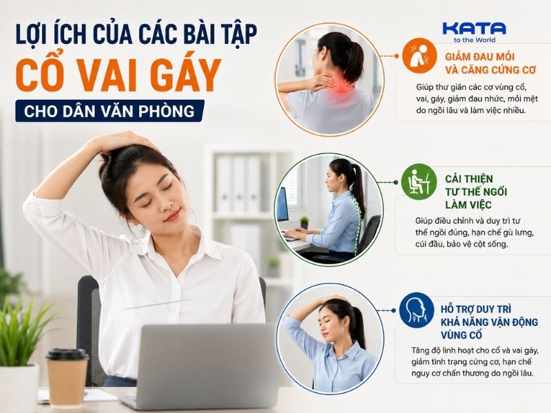 Các bài tập cổ vai gáy hỗ trợ giảm đau mỏi và căng cứng cơ