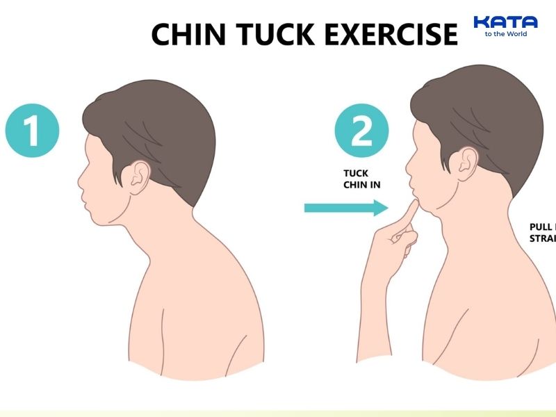 Bài tập Chin Tuck giảm đau mỏi cổ vai gáy