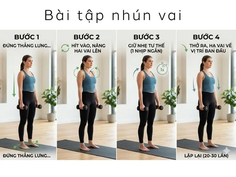  Bài tập nhún vai 