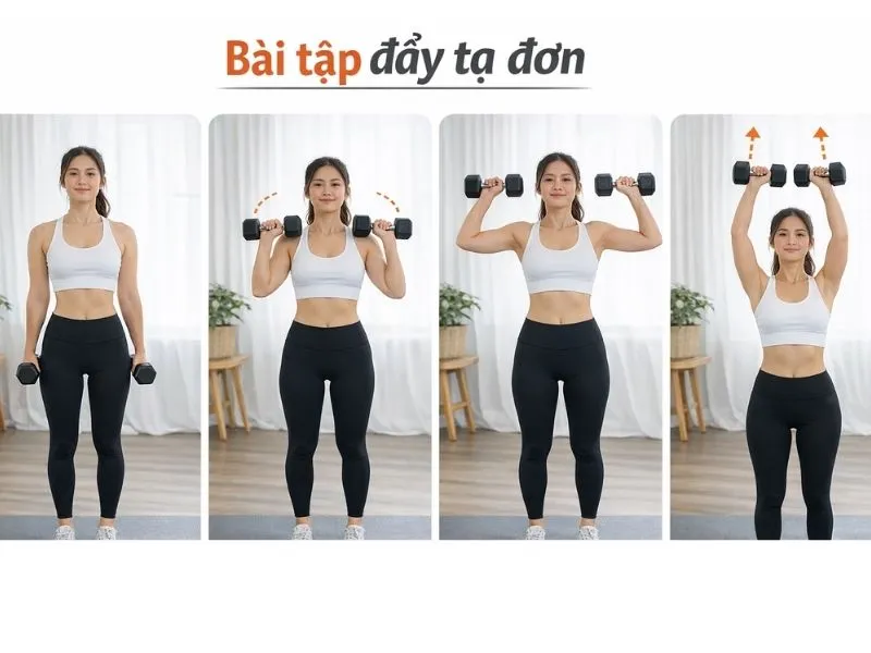  Bài tập đẩy tạ đơn