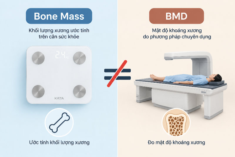 Bone Mass khác gì BMD