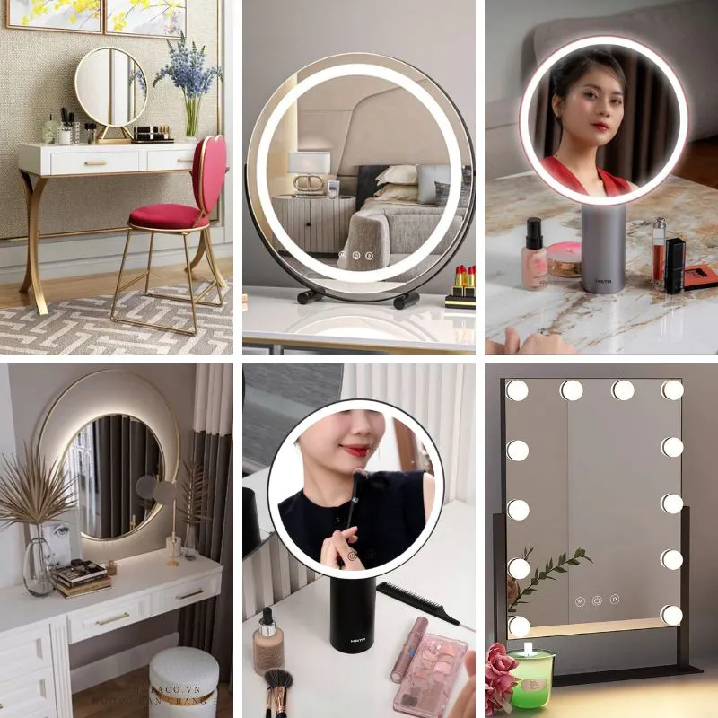 Xu hướng chọn các loại gương trang điểm được chị em yêu thích