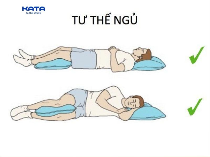 Ngủ đúng tư thế, ngủ đủ giấc sẽ hỗ trợ quá trình phục hồi