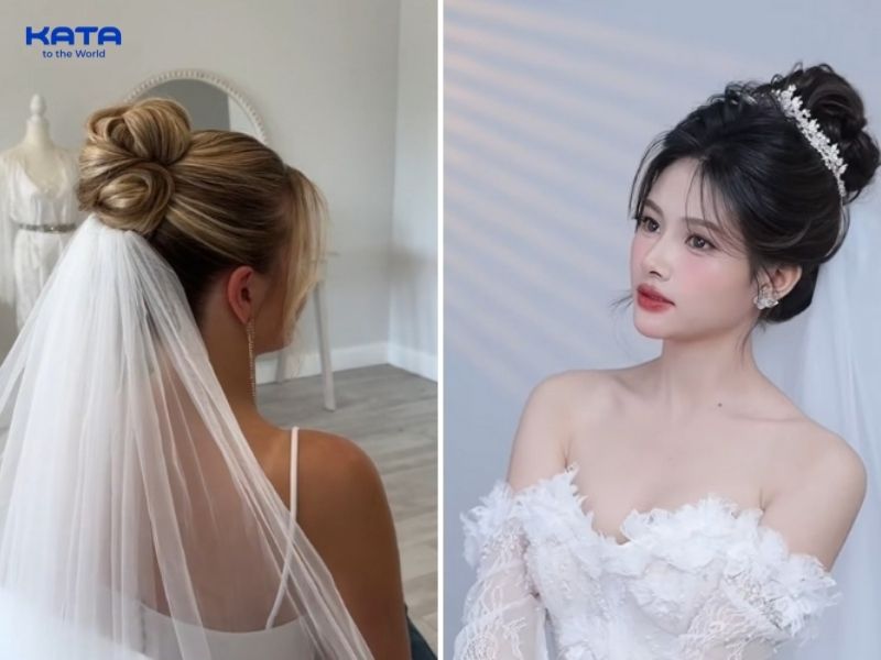 Khi trang điểm cô dâu nên tạo lớp nền mỏng, tạo khối nhẹ