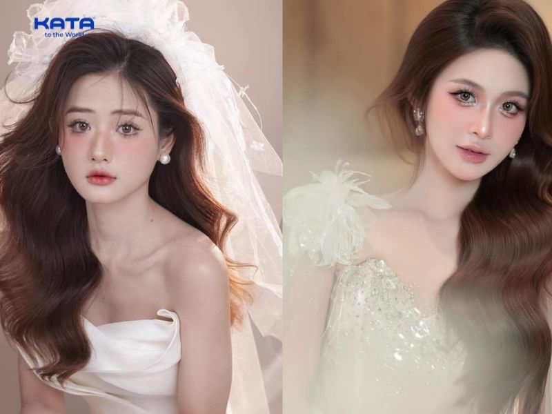 Chân mày kẻ theo dáng thanh mảnh, kẻ mắt eyeliner mảnh trông tự nhiên hơn