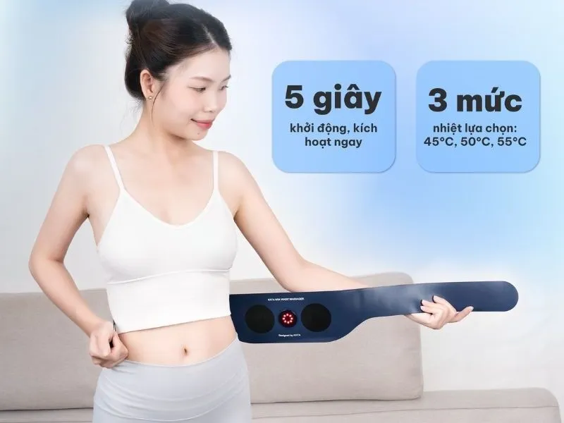 Mua túi chườm ấm hoặc đai massage lưng, bụng