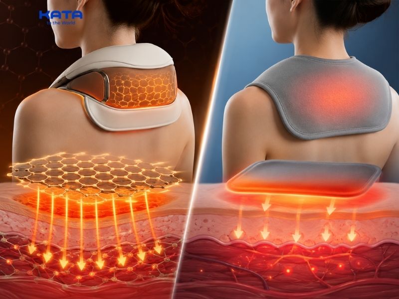 Công nghệ chườm nóng Graphene và công nghệ chườm nóng truyền thống