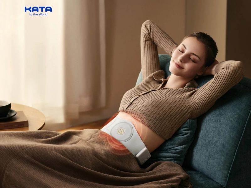 Đai massage lưng SKG W7 Pro làm dịu các nhóm cơ vùng thắt lưng