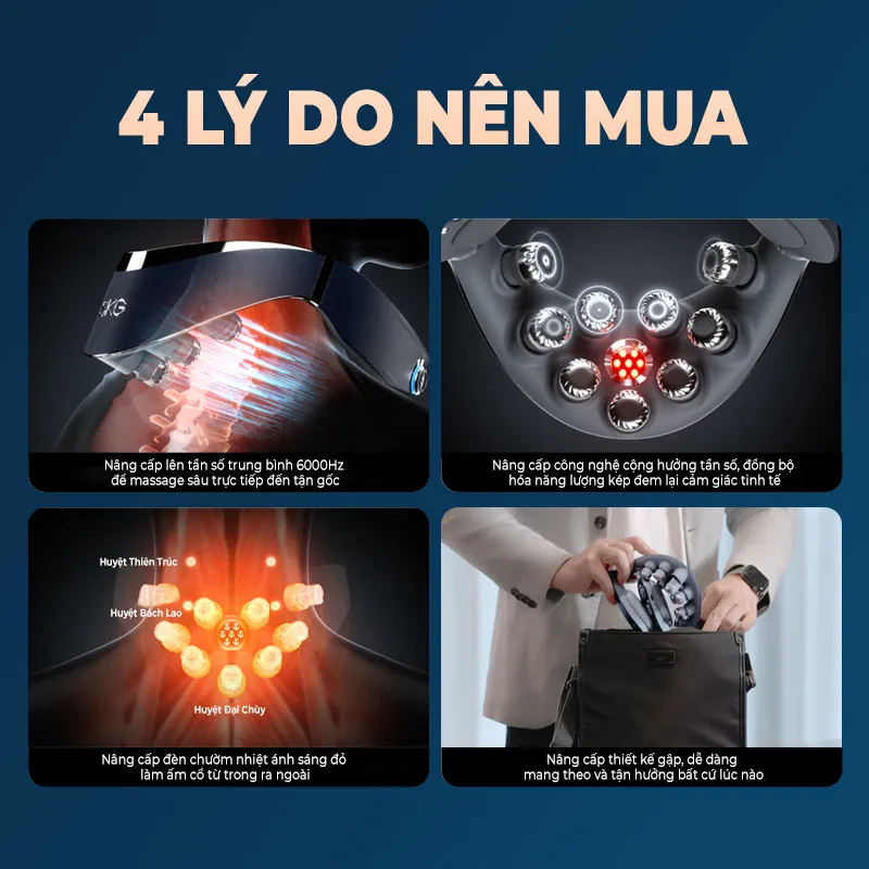 TOP 5 máy massage cổ vai gáy bán chạy nhất của SKG - SKG G7 Pro-Fold