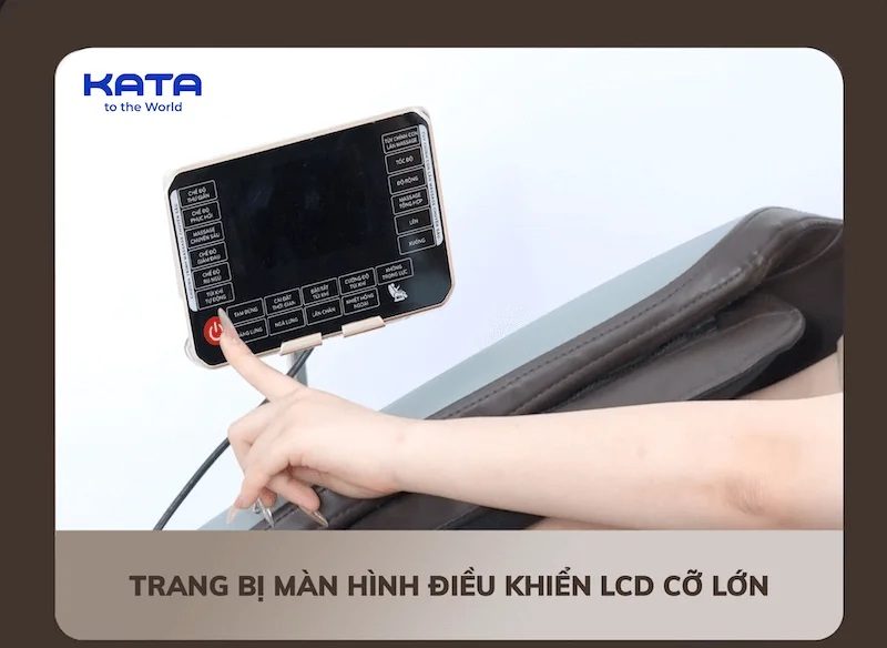 Màn hình cảm ứng LCD kích thước lớn dễ dàng sử dụng