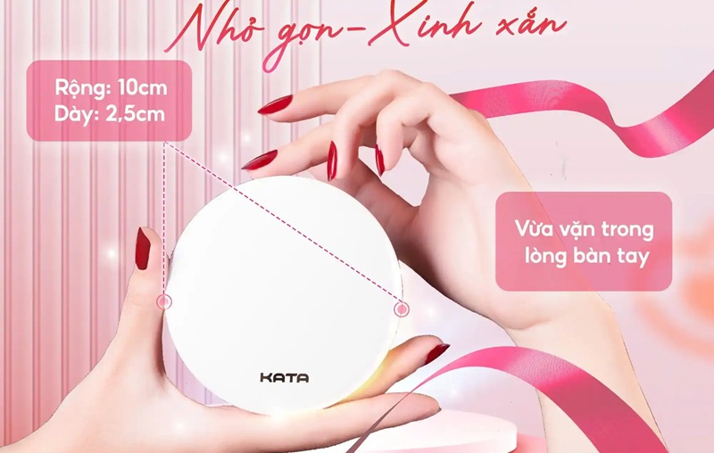 Gương Led Trang Điểm Cầm Tay KATA Miro O2 Pocket