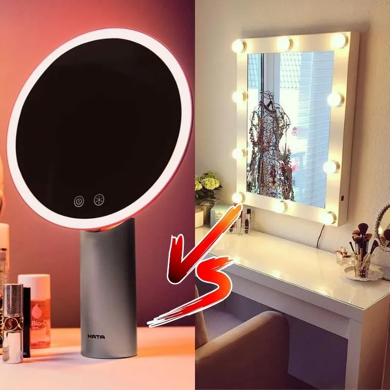 So sánh gương led để bàn thông minh và gương led gắn tường