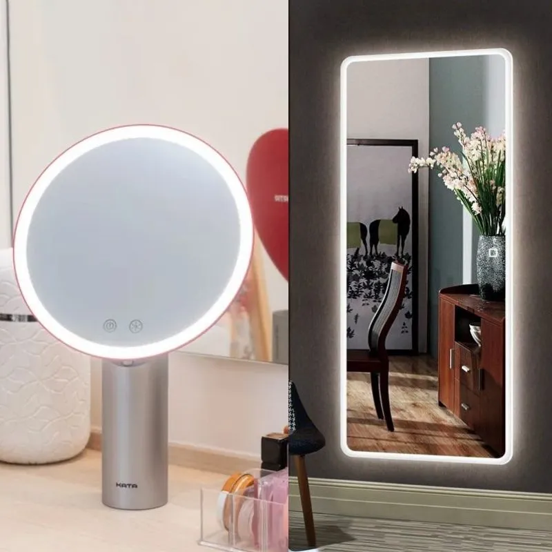 Điểm giống nhau của 2 gương trang điểm led