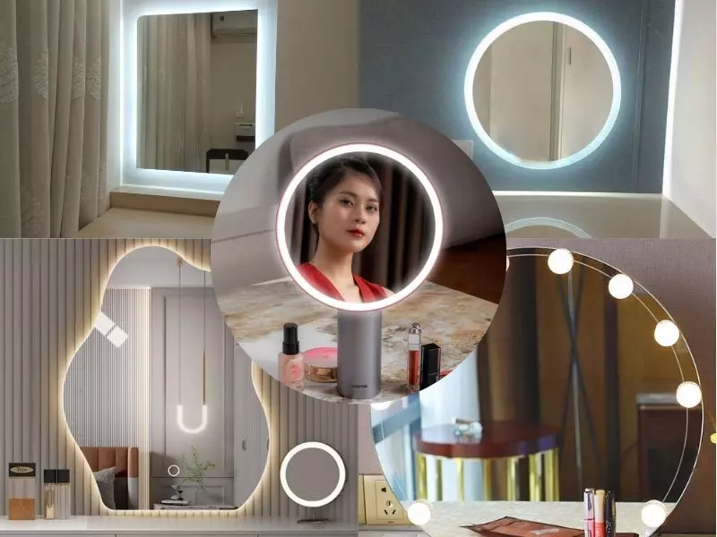 Tổng hợp 5 mẫu gương led trang điểm HOT 2025