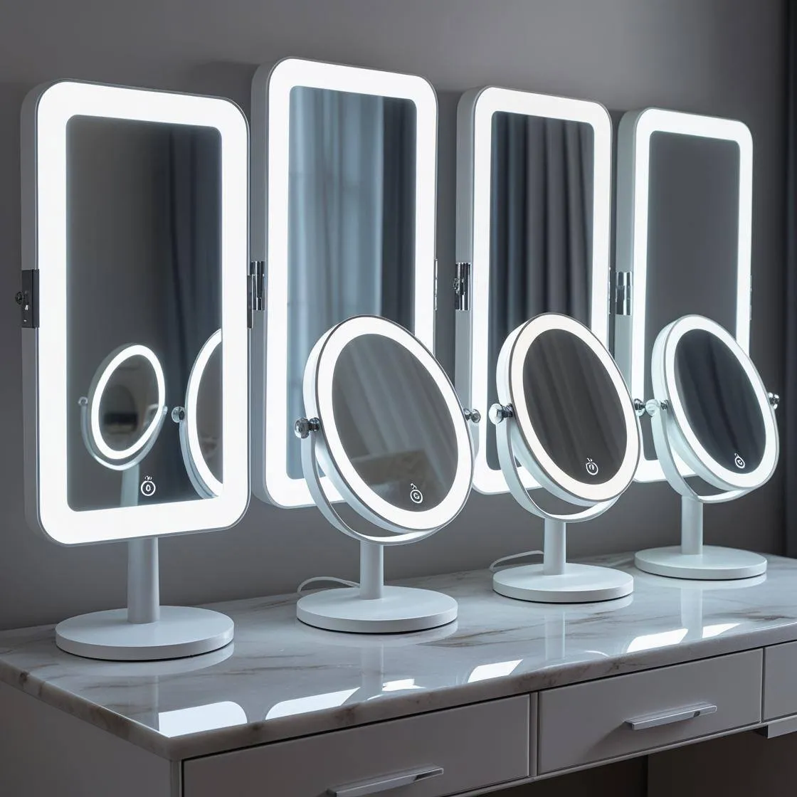 TOP 5 gương trang điểm có đèn led cảm ứng được ưa chuộng nhất hiện nay