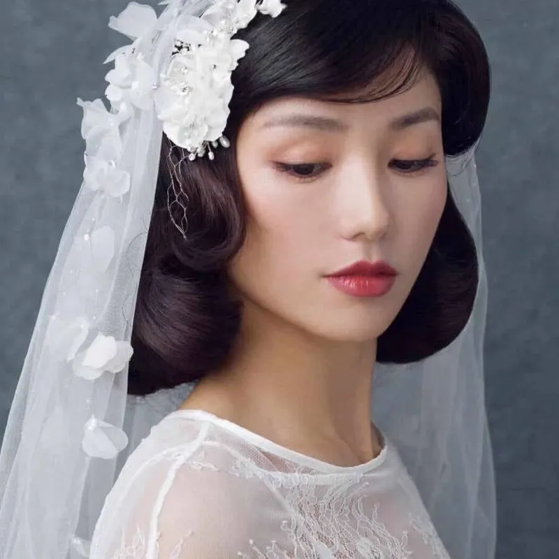 Makeup cô dâu tone hồng cổ điển vintage