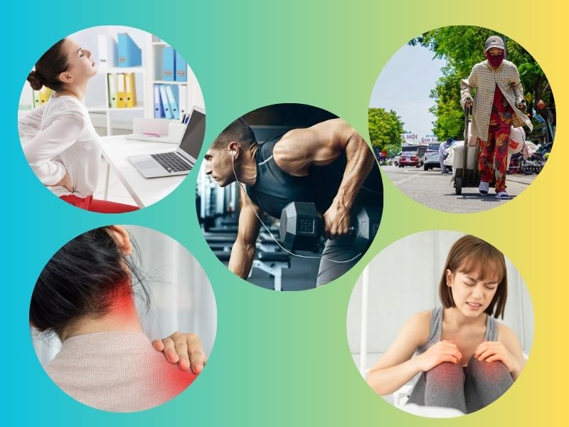 Massage giải bó cơ phù hợp với người ít vận động, mang vác nặng