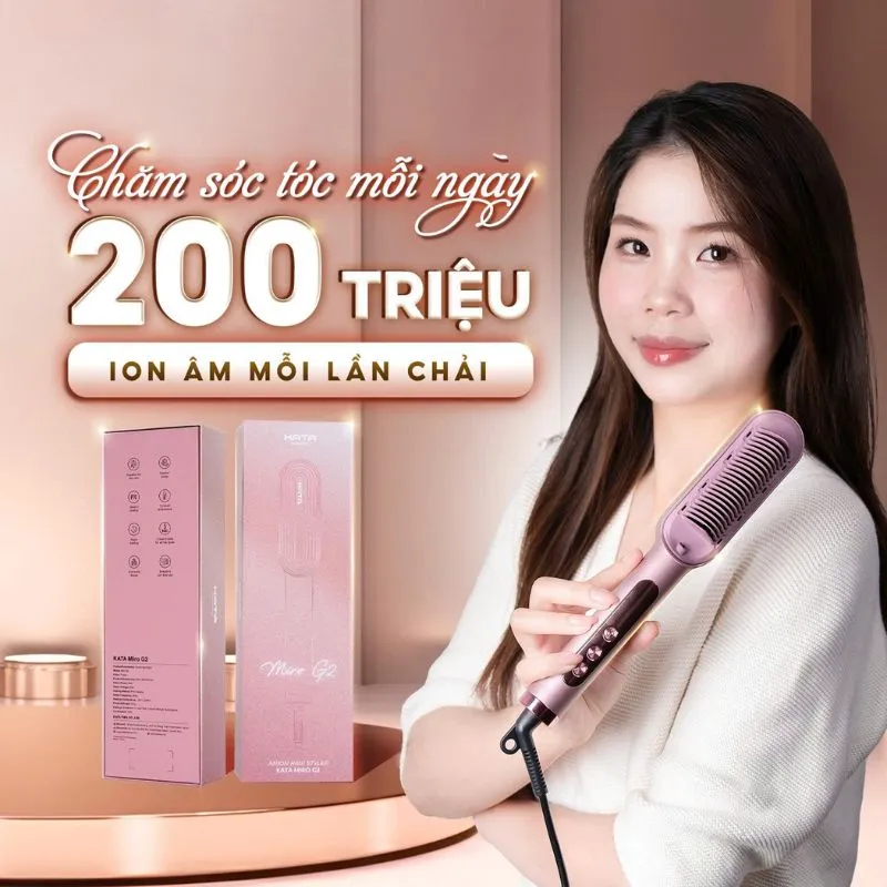 Hàng triệu ion âm trong máy giúp trung hòa điện tích dương