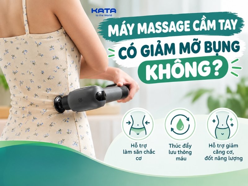 Máy massage cầm tay có giảm mỡ bụng không