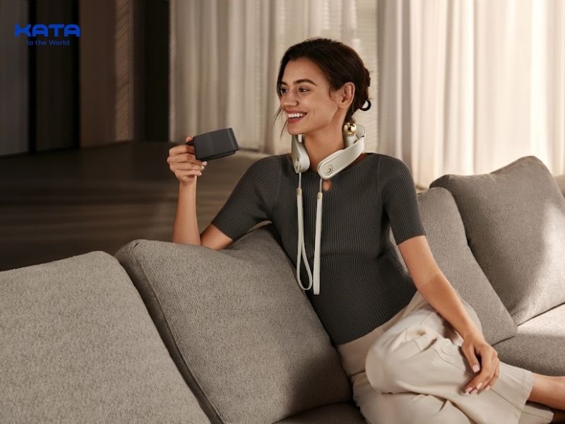 Có 3 mức nhiệt 40°C, 42°C và 44°C (±3°C), hỗ trợ thư giãn vùng cổ