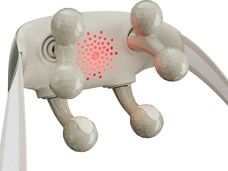 Hệ thống 6 đầu massage giúp xua tan tê mỏi, căng cứng