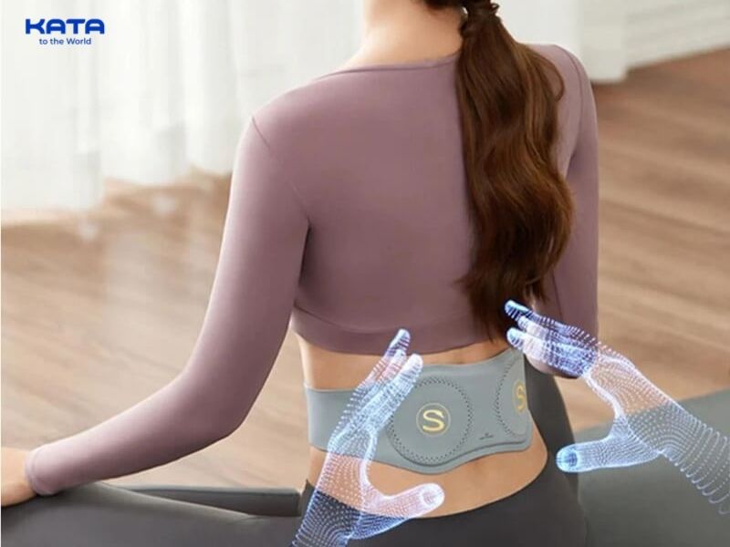 SKG W7 Pro hỗ trợ làm ấm và thư giãn vùng bụng dưới