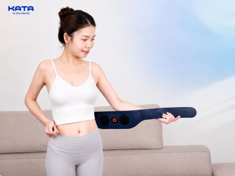 Máy massage bụng KATA W04 được thiết kế dành cho người thường xuyên đau mỏi vùng bụng và thắt lưng