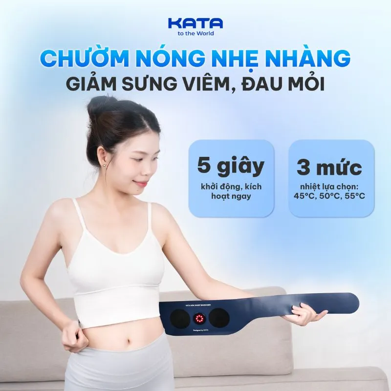 Chườm nóng nhẹ nhàng