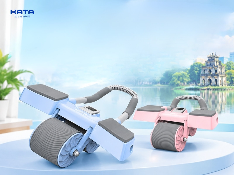 Con lăn tập bụng tại KATA Tech có 2 màu khác nhau, giúp bạn dễ lựa chọn