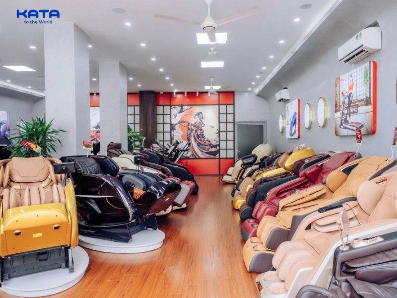 Ghế massage Kaitashi với hệ thống showroom rộng, nhiều chương trình ưu đãi
