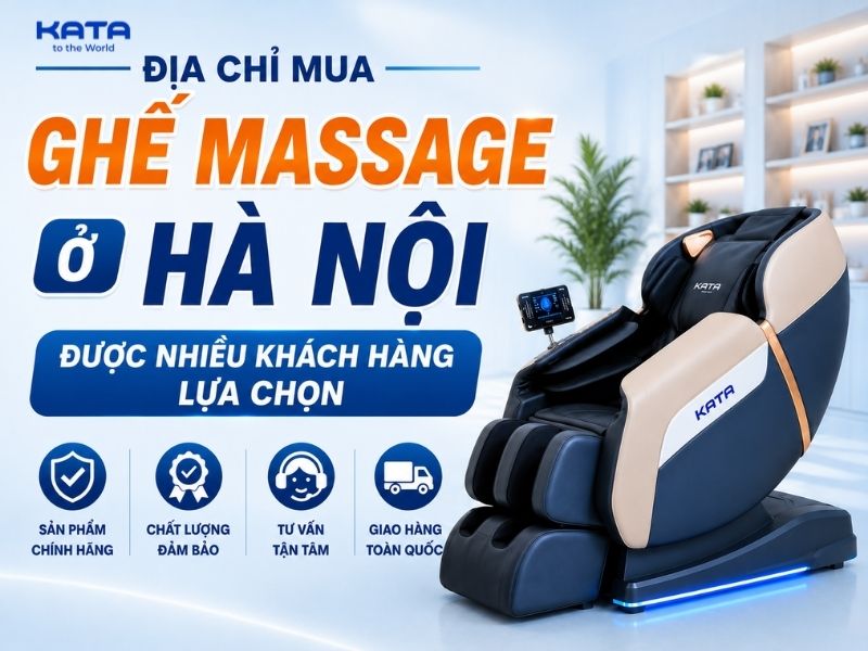 7 địa chỉ mua ghế massage ở Hà Nội được nhiều khách hàng lựa chọn