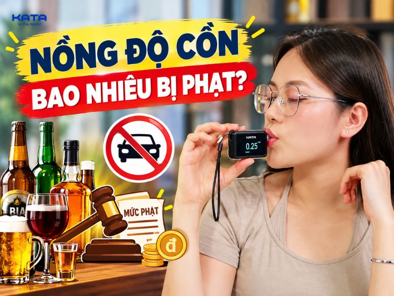 Nồng độ cồn bao nhiêu bị phạt? Quy định và mức phạt cụ thể
