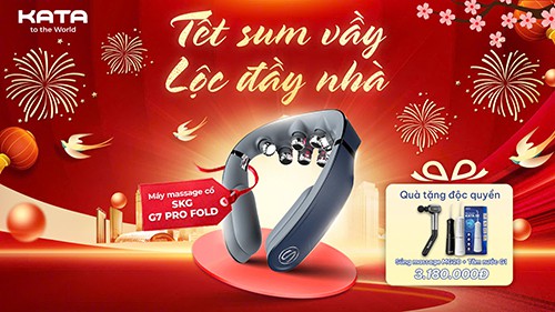 Máy massage cổ skg g7 pro fold