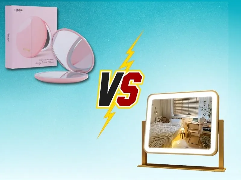 So sánh gương KATA và gương trang điểm led Hàn Quốc
