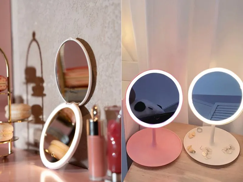 So sánh gương trang điểm KATA và gương nội địa Trung