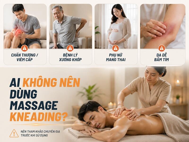 Không phải tình trạng đau mỏi nào cũng phù hợp để massage sâu