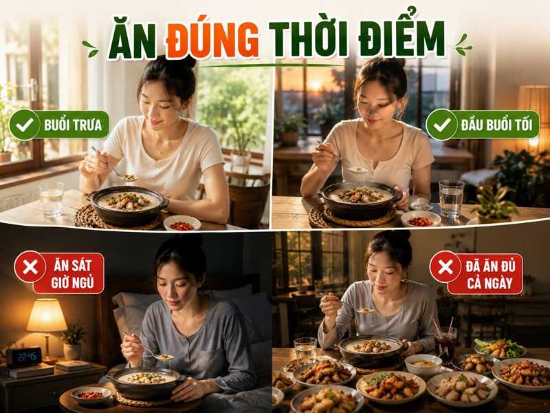 Ăn đúng lúc giúp cơ thể “đốt” thay vì “tích”.