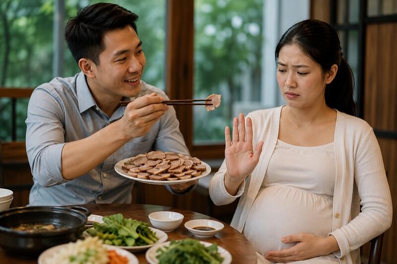 Các chuyên gia dinh dưỡng khuyến cáo phụ nữ mang thai nên hạn chế ăn thịt chó