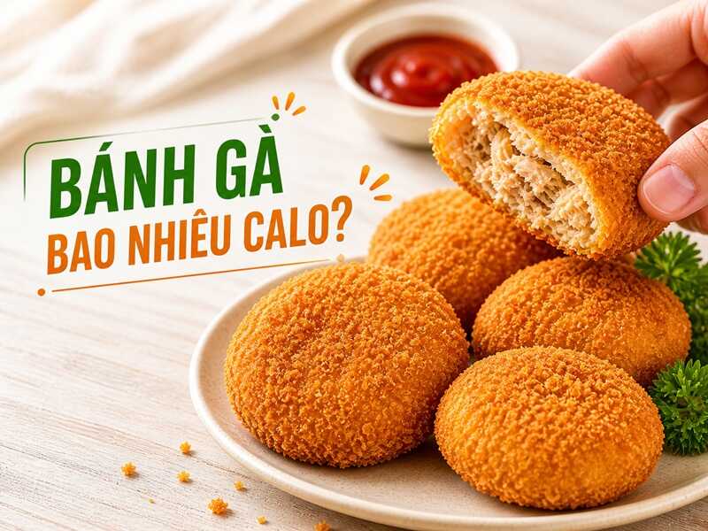 Bánh gà bao nhiêu calo? Ăn bánh gà có béo không?