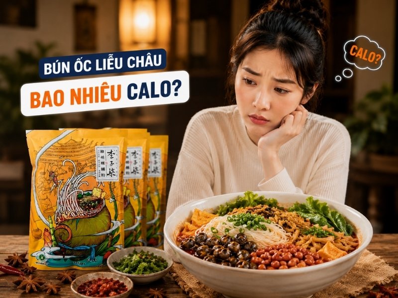 Bún ốc Liễu Châu bao nhiêu calo? Ăn có béo không?