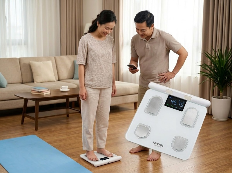 Theo dõi thể trạng sức khỏe thường xuyên với cân điện tử 