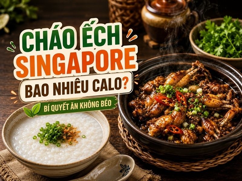 Cháo ếch singapore bao nhiêu calo? Bí quyết ăn không béo 