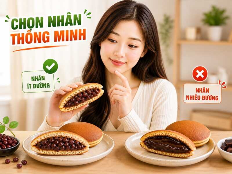 Phần nhân không chỉ ảnh hưởng đến hương vị mà còn quyết định trực tiếp đến lượng calo của chiếc bánh