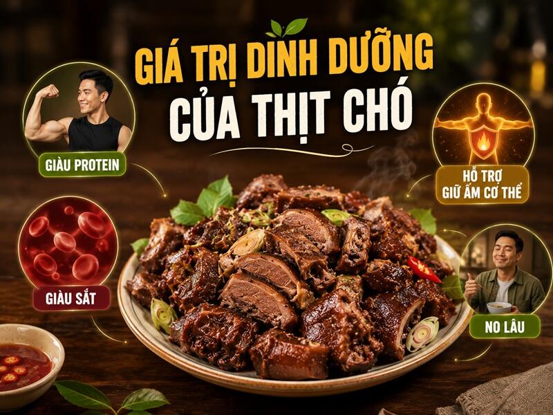 Giá trị dinh dưỡng của thịt chó đối với cơ thể