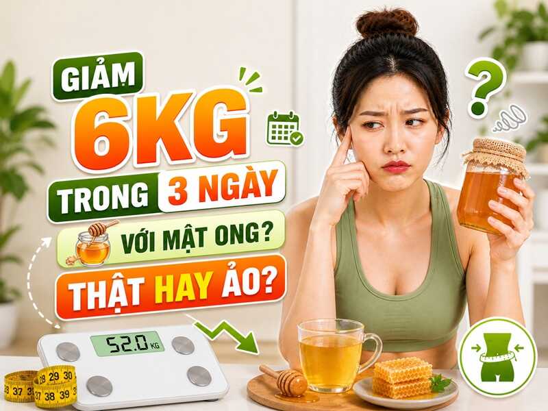 Thực hư việc giảm 6kg trong 3 ngày với mật ong